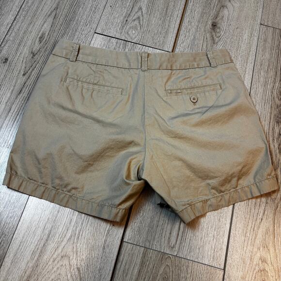 J. Crew Chino Short Bundle 100% Cotton Blue & Khaki Casual Short Set Size 8 - Picture 3 of 6